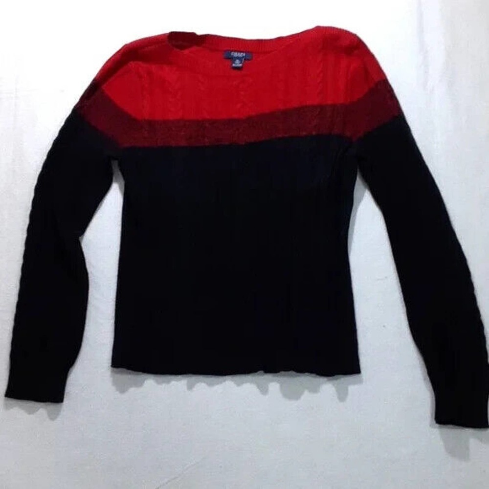 Chaps size XL red black sweater